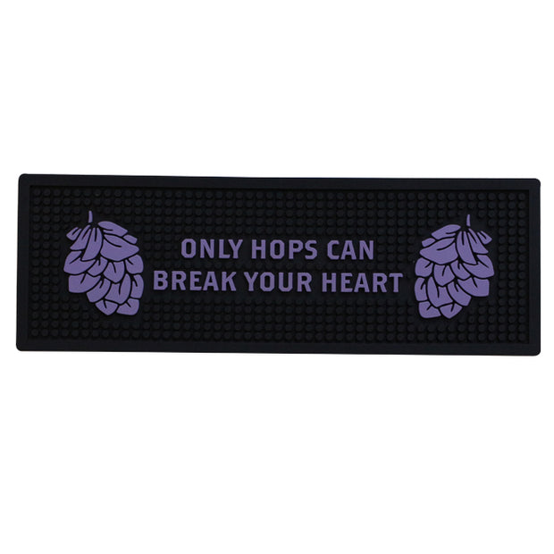 OHCBYH - Bar Mat #1 - Black & Purple
