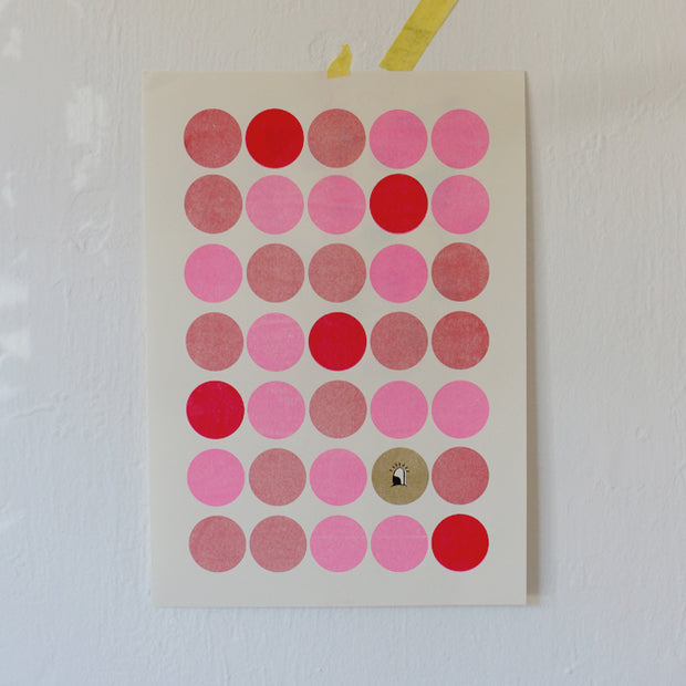 Print Risografia - All Eyes Bullet Points