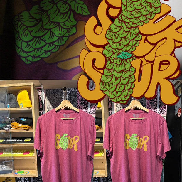 OHCBYH - Camiseta Vermelho Mescla Sour